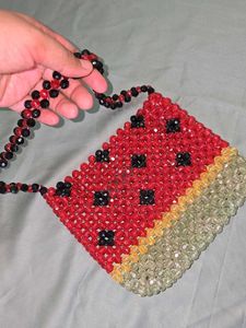 Watermelon Beaded Handbag