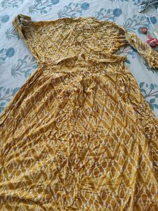 Yellow Printed Frock