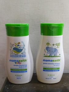 Mamaearth Baby Shampoo &amp; Body Wash Pack Of 2