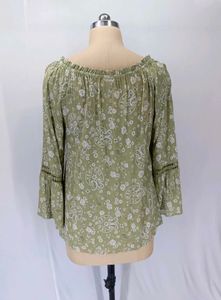 Boho Paisley Print Tie-Neck Blouse