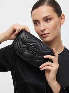 Gucci Marmont Small Shoulder Bag Black