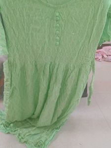 Light Green Embroidered Kurta