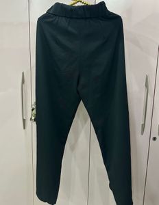 Stylish Black Pants with Red Trim