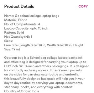Beautiful good quality school/office bag, Backup🥰