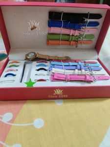 🆕Set of 11 straps + watch | Colourful
