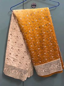 Elegant Embroidered Saree