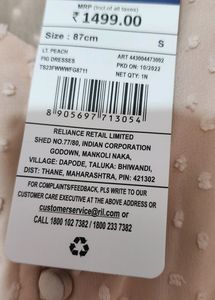 Sunday SALE Peach Button-Front Midi Dress