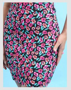 Floral Print Mini Skirt 🎀
