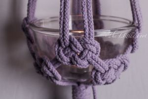 Handwoven Macrame Plant / Candle Light Hanging