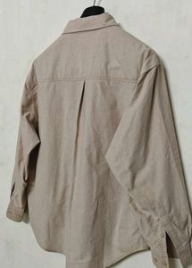 Men's Casual Button-Down Crop Shirt