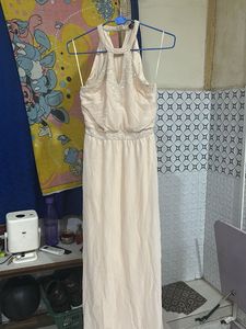 Beaded Neckline Gown