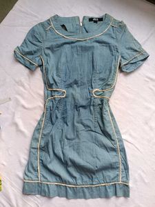 Denim Style A-Line Dress
