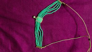 Beaded Combo Choker Necklace With No Earings