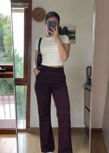 Flared Brown Trousers