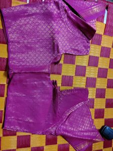 Vibrant Purple Silk Blouse