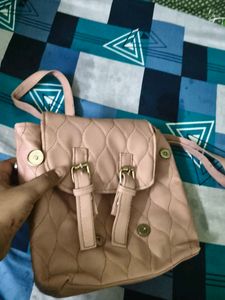 Chic Quilted Pink Backpack