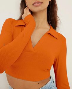 Ausk Ribbed Long Sleeve Crop Top