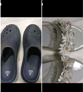 Embellished Clear Strap Sandals