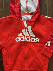 Adidas Red Zip Hoodie First copy