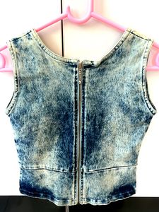 Denim Top And Jacket