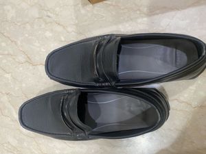 BATA Classic Black Loafers- Soft Cushion Pad