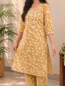 Elegant Lavender Kurta Set with Dupatta