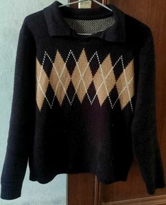 Argyle Pattern Sweater