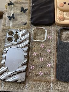combo of 8  I phone 16 pro covers Assorted Cute Ph