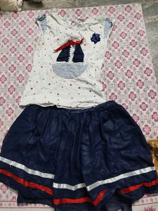 Girls Top And Skirt