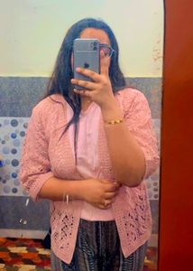 Beautiful Pink Hand Knitted Shrug