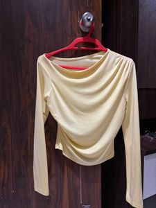 Co-ord Set Yellow Ruched