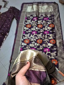 NEW Elegant Banarsi Kurta Set with Dupatta