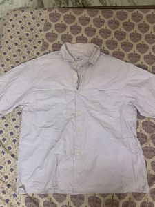 Light Blue Short Sleeve Collared Shirt