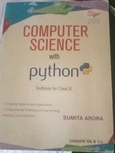 Computer Science book Class XI(11) SUMIA ARORA