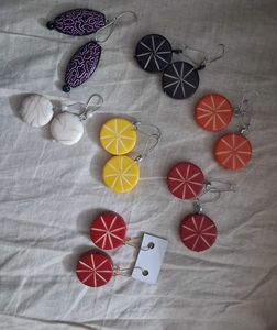 7 pairs Assorted Funky Earrings college party wear