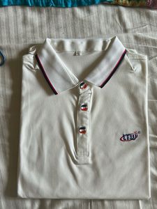 Men's White Polo T-Shirt