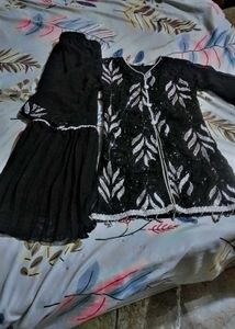 Stunning Black  garara Set