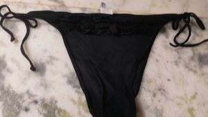 Classic Black String Bikini Bottoms