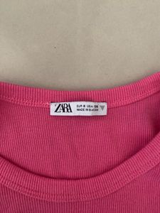 Vibrant Pink Ribbed Tank Top