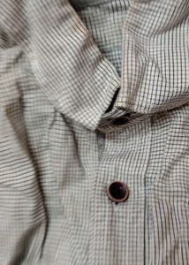 Classic Checked Kurta with Button Detail