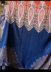 Beautiful Blue & Red Paisley Kurta