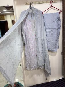 Midnight grey Elegant Women's Kurta Set