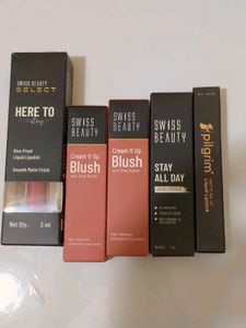 Swiss Beauty Lipsticks & Blush Bundle
