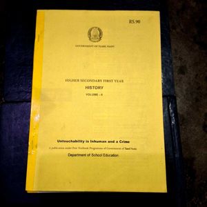 Higher Secondary History Textbooks (Vol I &amp; II)