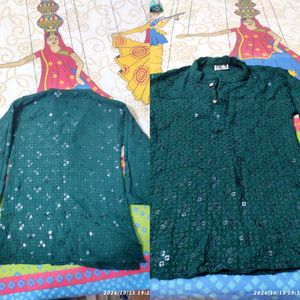 Boys Festive chikankari Kurtas combo with 1pajama