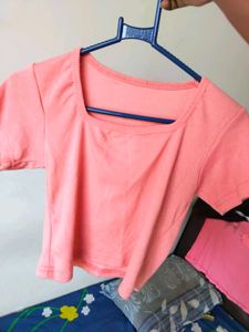 Ribbed Square Neck Crop Top