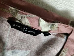 Dusty Pink Rose Print L Kurta