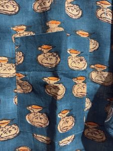 Patterned Button-Down Dress