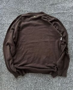 Adidas V-Neck Striped Sweater