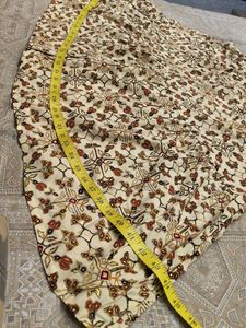 Elegant Cream Kurti with Floral Embroidery
